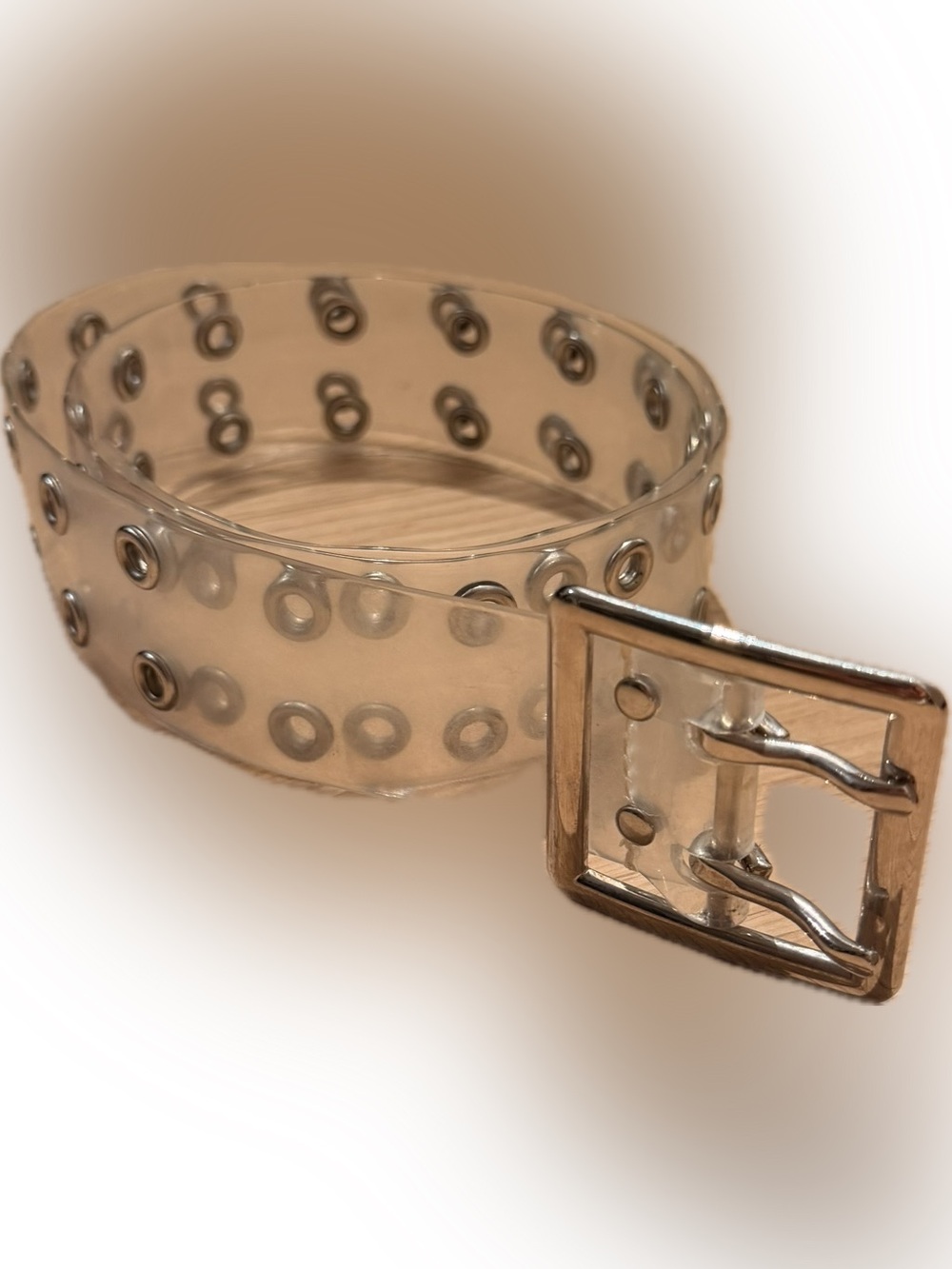 Clear PVC Grommet Belt